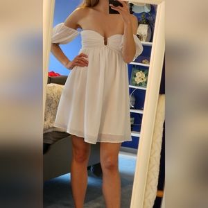White off the shoulder dress